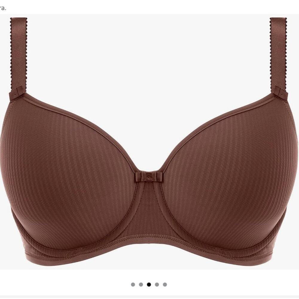 NWT Freya Idol Molded Balconette Bra  Coffee Roast Warm Brown Size 34G